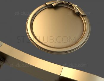 3D model Satin ribbon circle (STL)